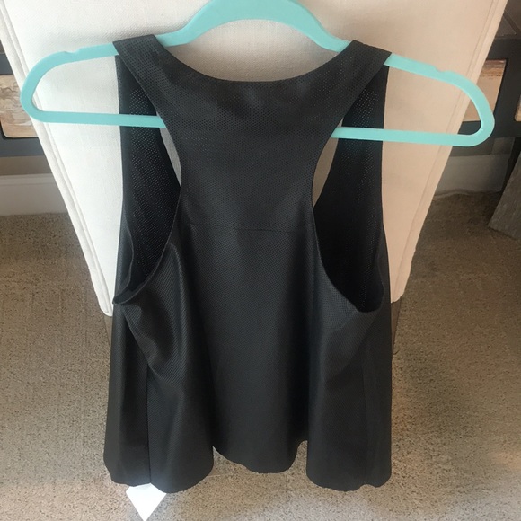 Alexis Black Leather Racer Back Top. Medium. New with Tags. - Picture 8 of 12